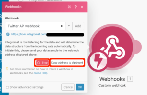 integromat: webhook wait request stop